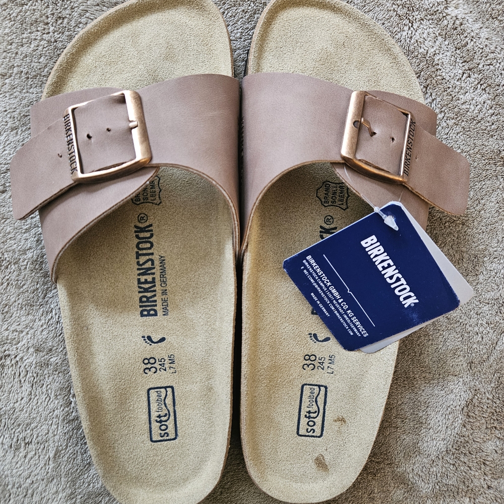 Birkenstock Slide Sandals with Buckle